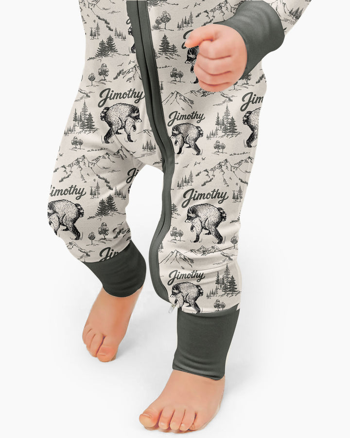 Gerippte Babykleidung mit individuellem Foto - Weich &amp; Skizzenhaft