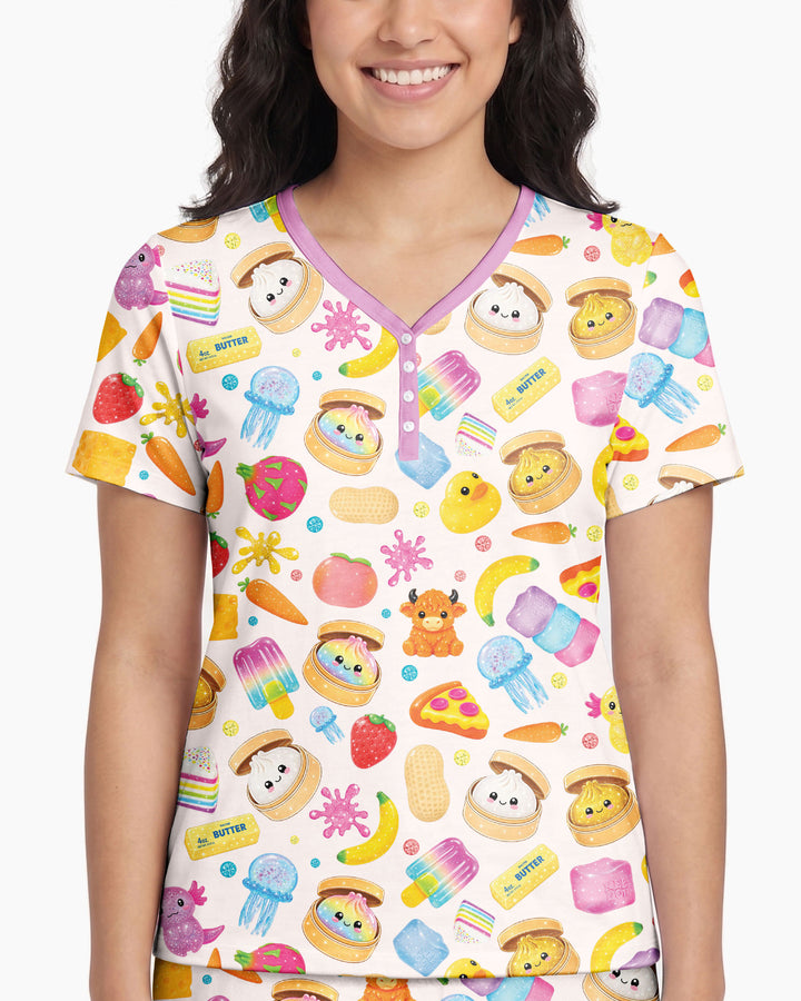 In My Squishies Era Bamboo Women Short Sleeve Short Pajama Set