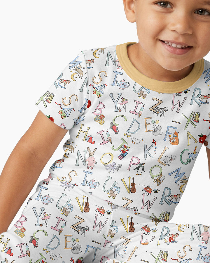 Zweiteiliges, kurzärmliges Pyjama-Set mit Marienkäfern