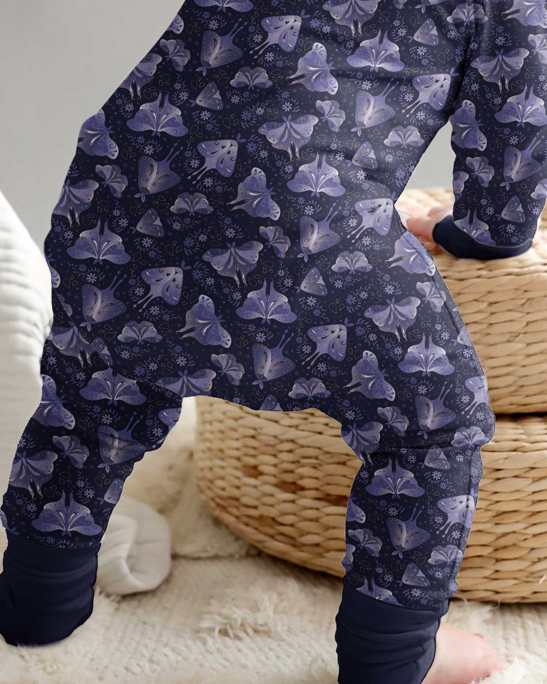 Very Peri Moths Bamboo Convertible Zippy