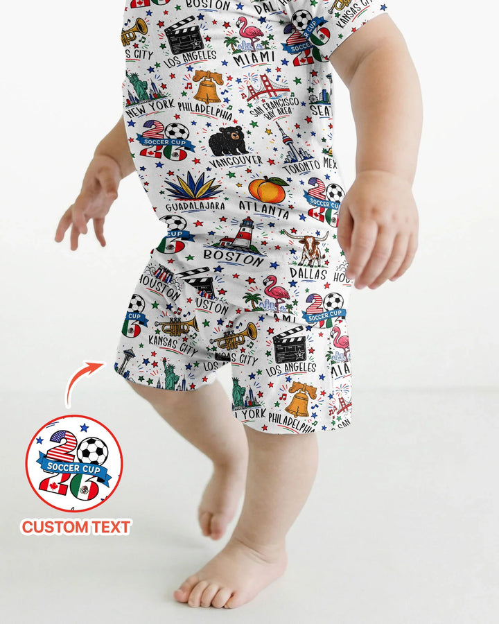 Schlafanzug-Set zweiteilig, kurze Ärmel, kurze Hose, Bambus