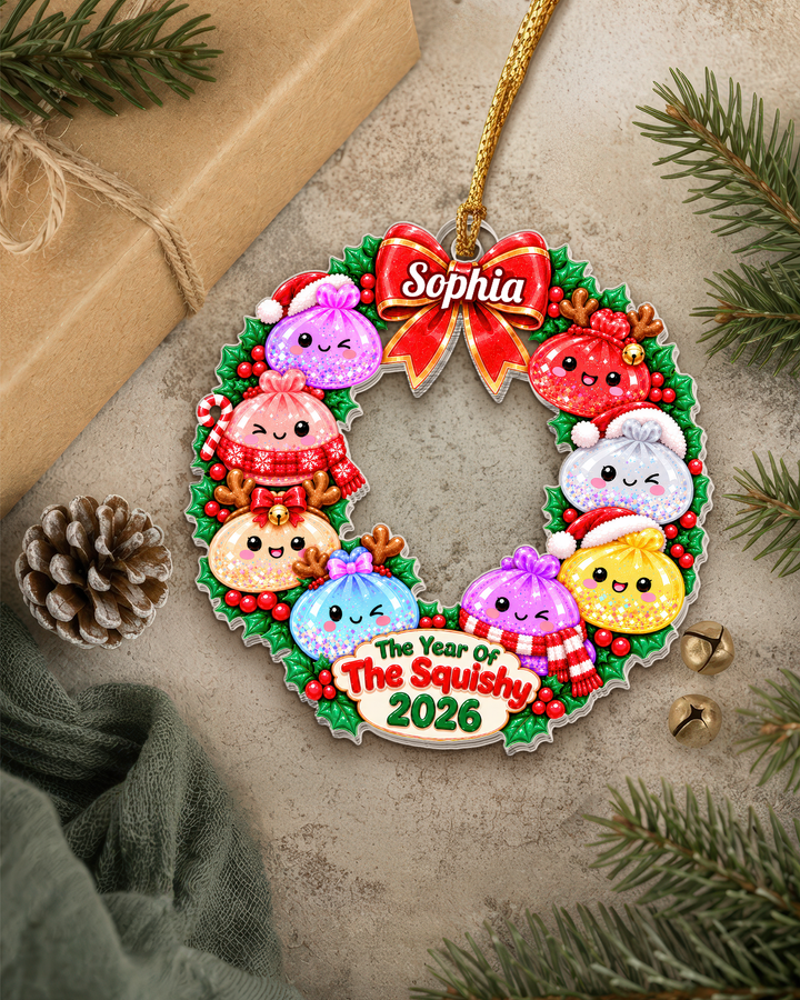 The Year Of The Squishy Personalized 1-Side Photo Acrylic Ornament