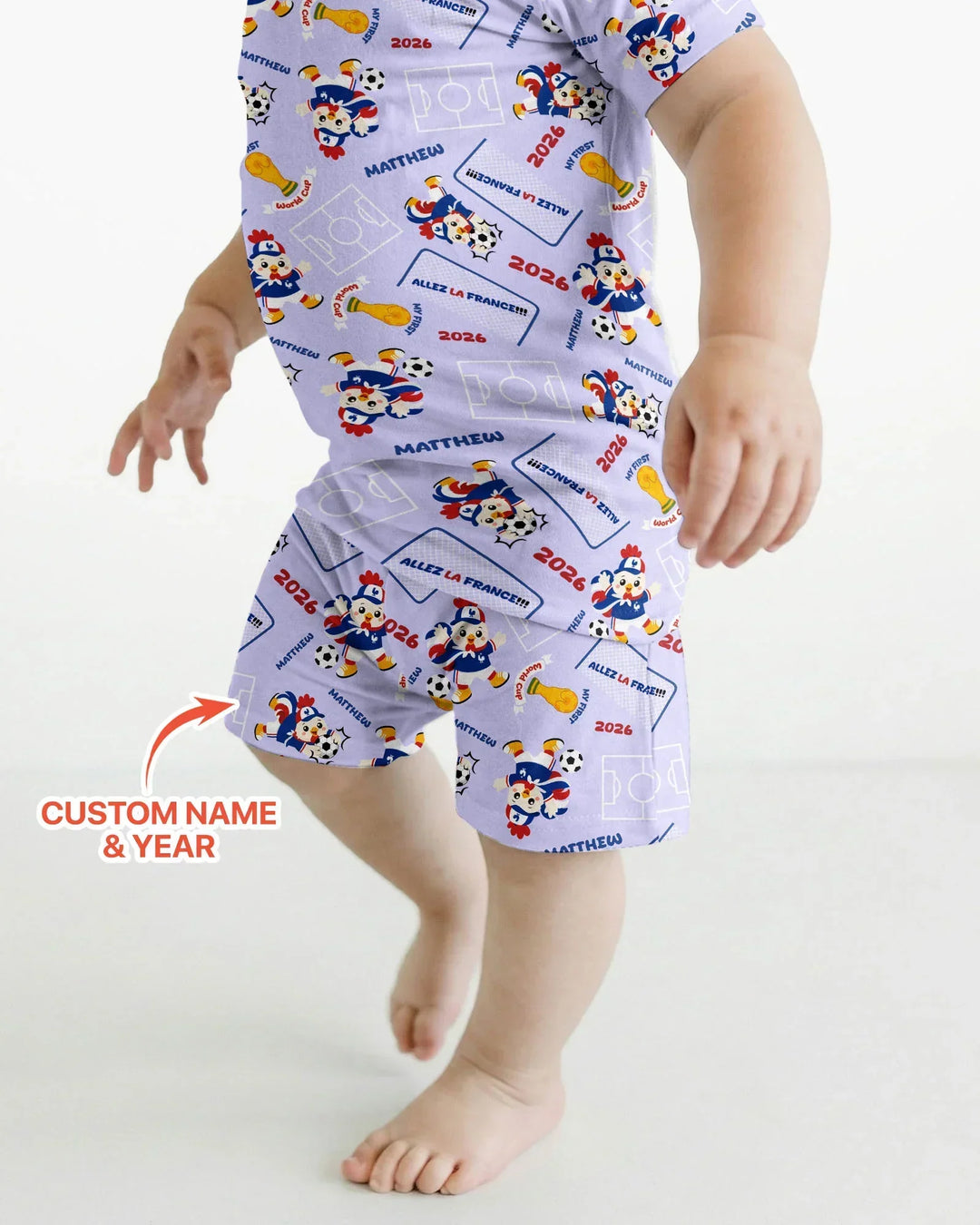 Zweiteiliges Pyjama-Set mit kurzen Ärmeln und Shorts im Sommer-Design