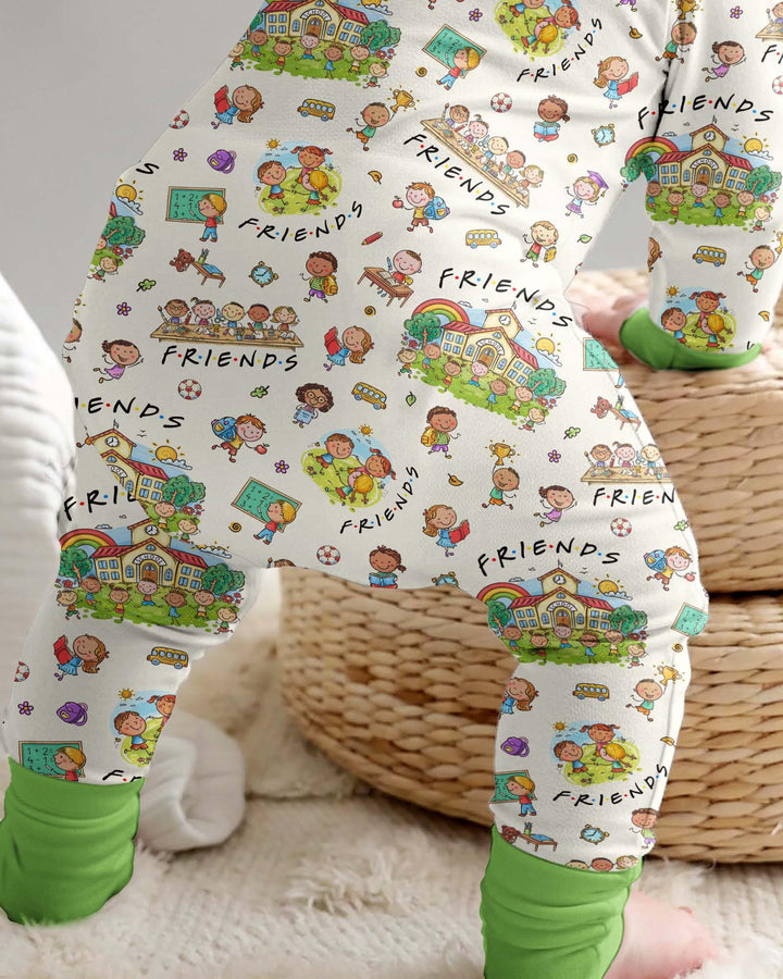 Gerippte Babykleidung mit individuellem Foto - Weich &amp; Skizzenhaft