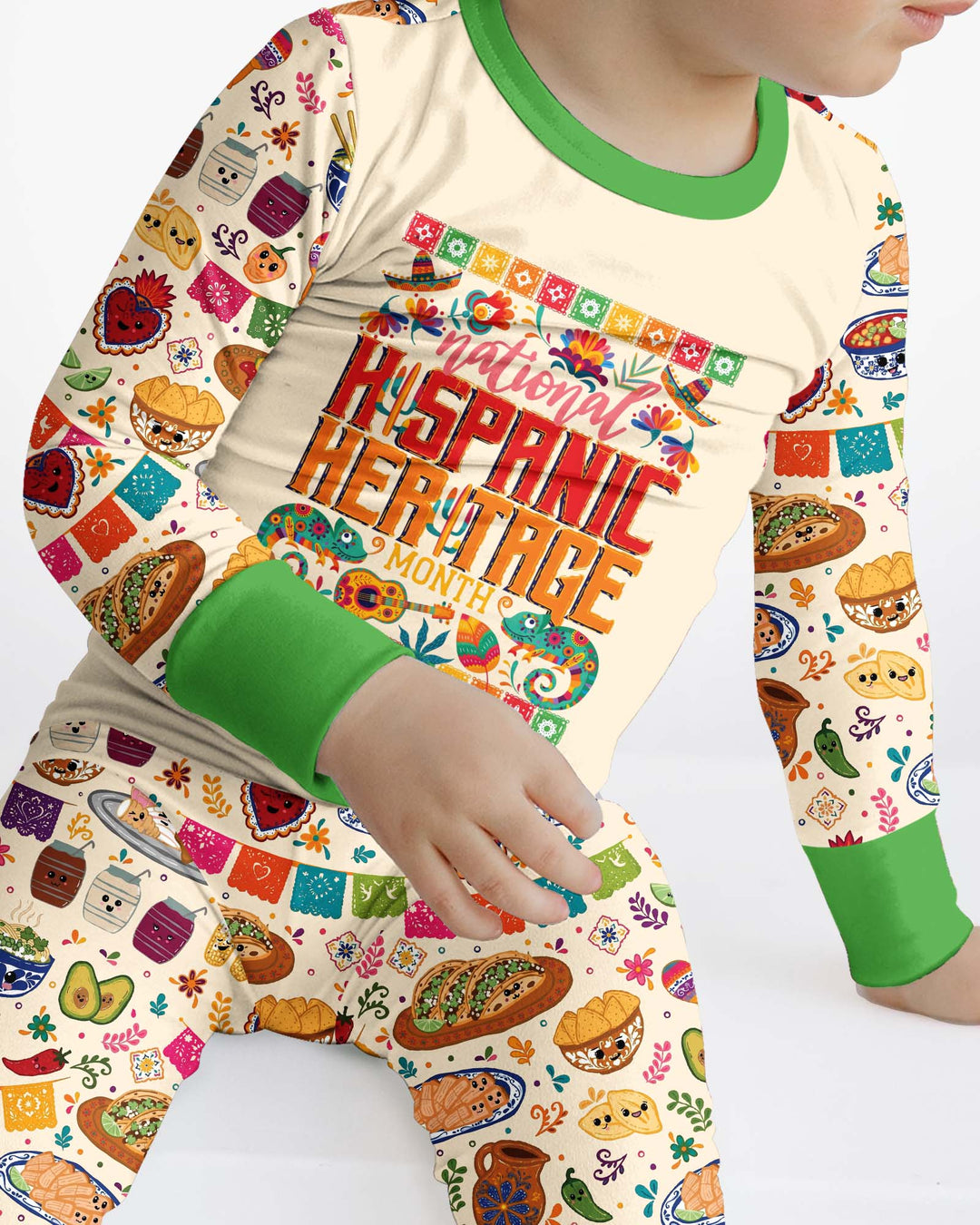 Hispanic Heritage Fiesta Bamboo Two Piece Long Sleeve Pajama Set