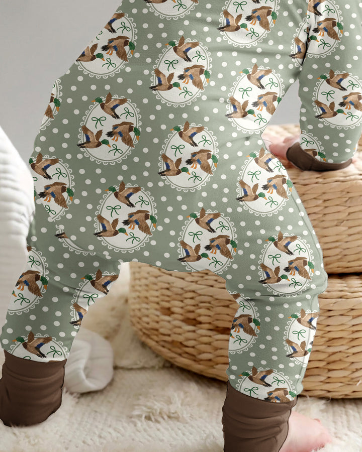 Dapper Ducks & Bows Bamboo Convertible Zippy