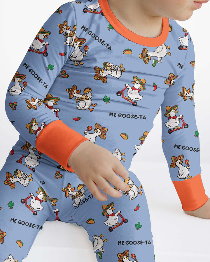 Me-Goose-Ta Bamboo Two Piece Long Sleeve Pajama Set