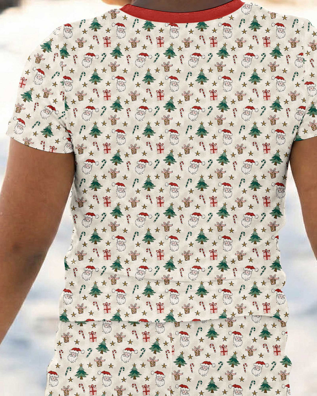 Zweiteiliges, kurzärmliges Pyjama-Set mit Marienkäfern
