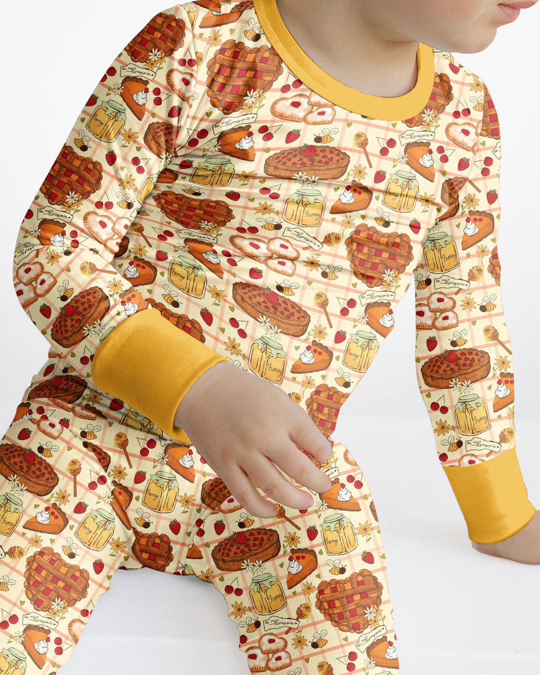 Harvest Pie Picnic Bamboo Two Piece Long Sleeve Pajama Set