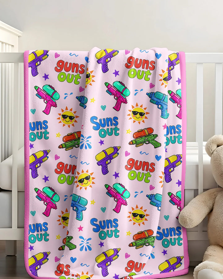 Sun Out Guns Out Bamboo Blanket