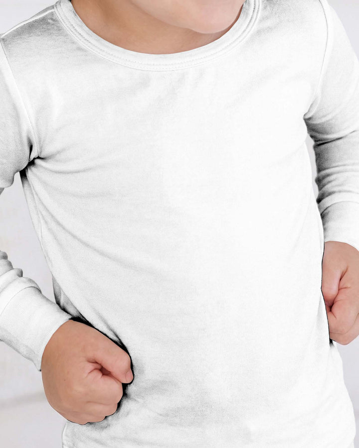 White Bamboo Two Piece Pajama Set