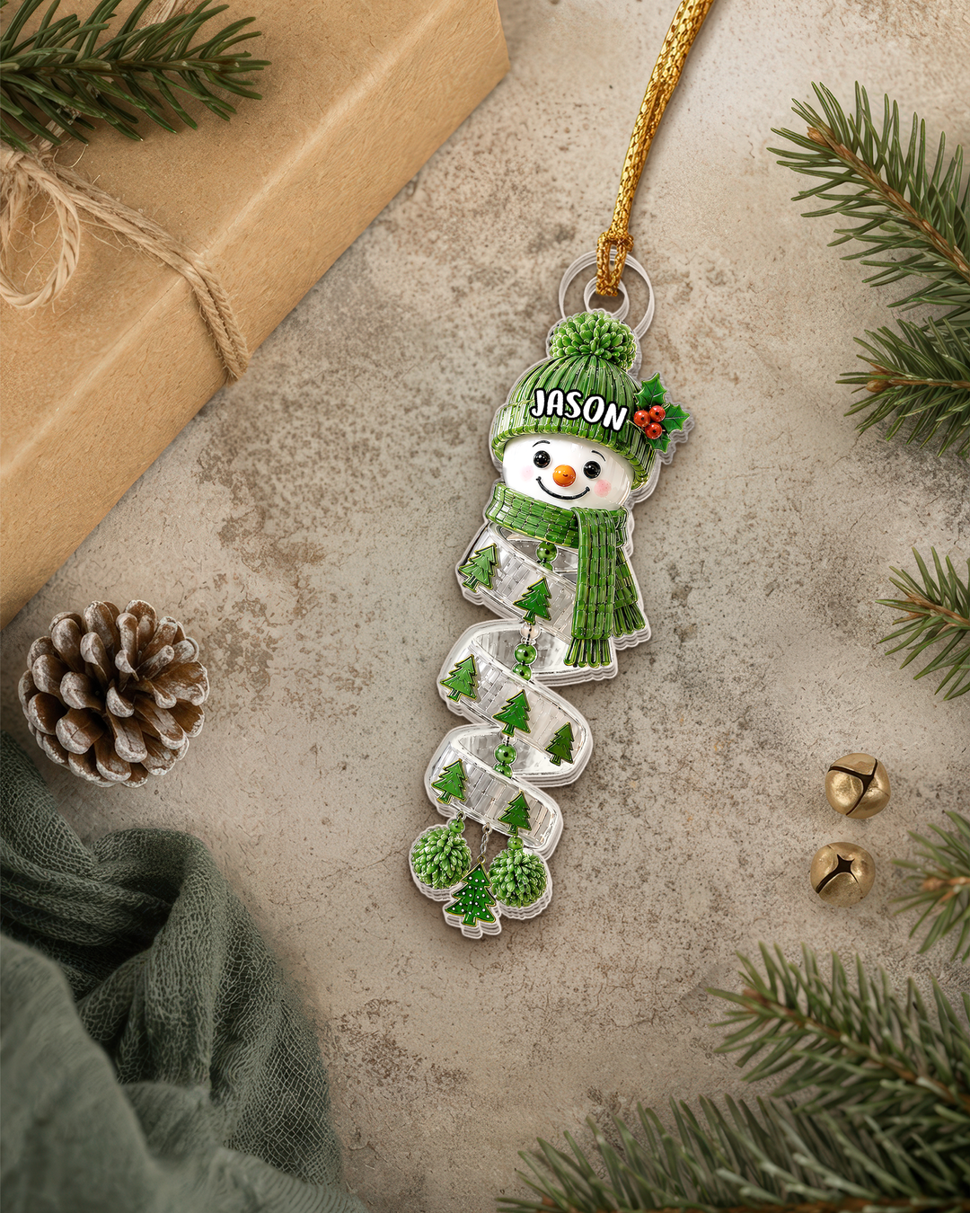 Christmas Snowman Acrylic Ornament