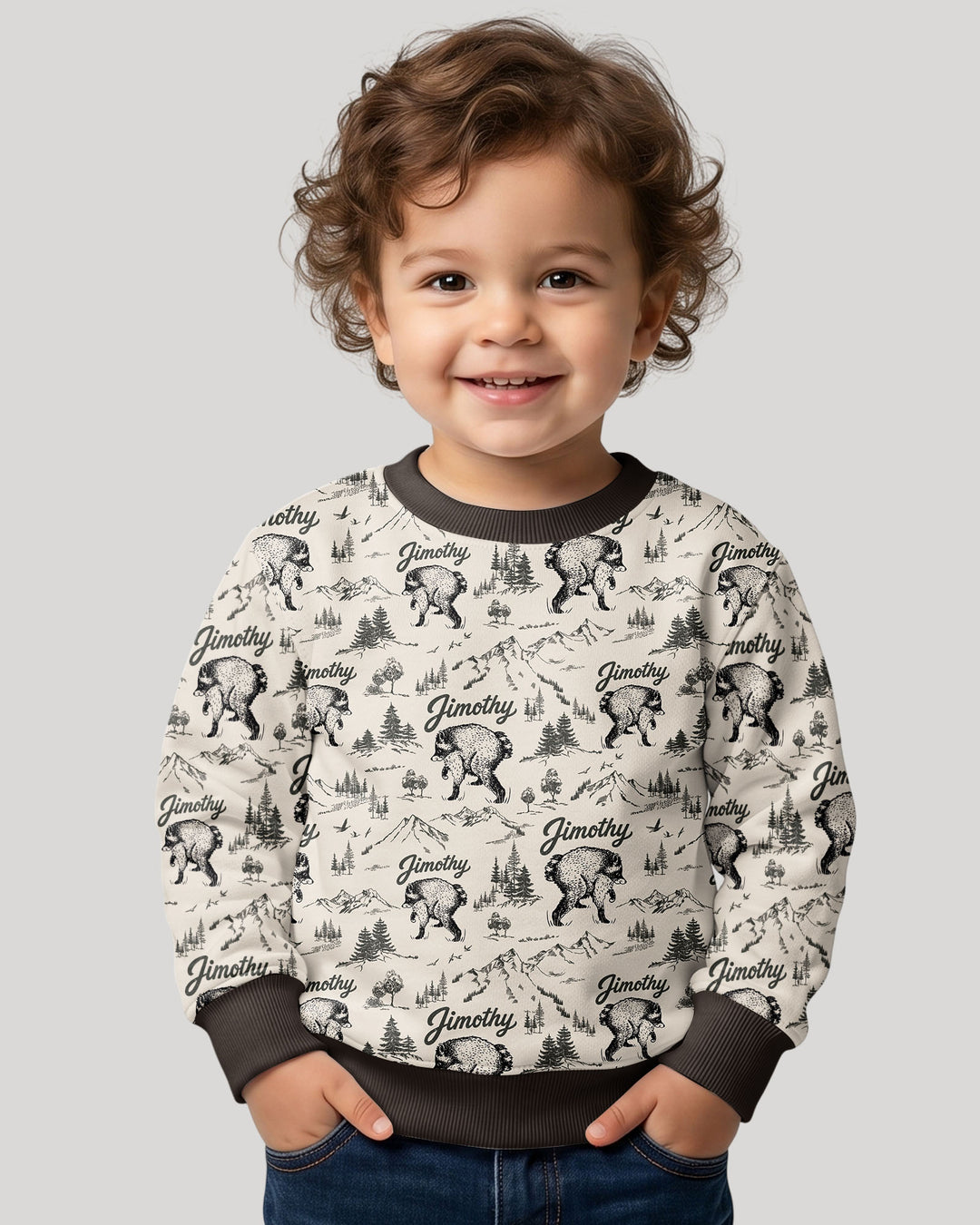 Sweatshirt mit Rundhalsausschnitt aus Bambusfaser