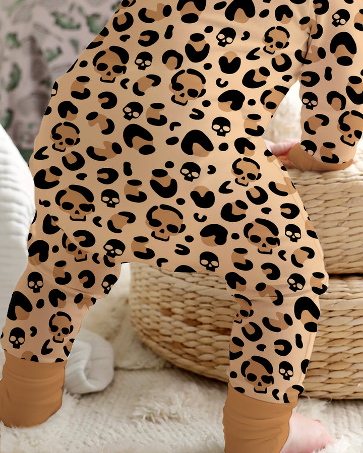 Leopard Skull Bamboo Convertible Zippy