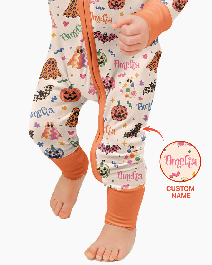 Funky Retro Halloween Bamboo Convertible Zippy
