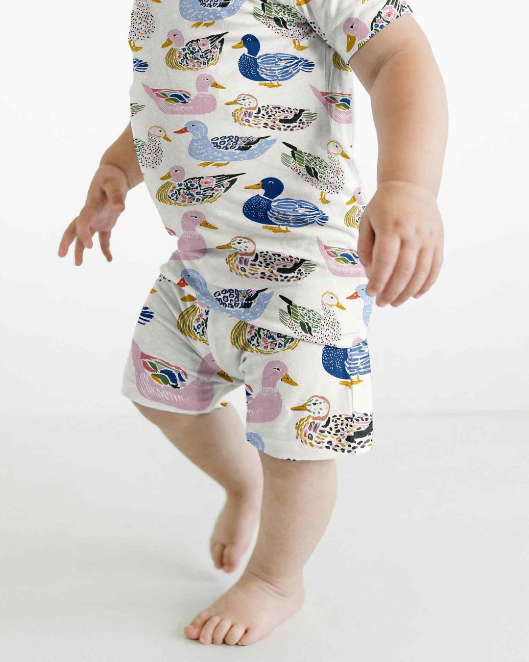 Schlafanzug-Set zweiteilig, kurze Ärmel, kurze Hose, Bambus