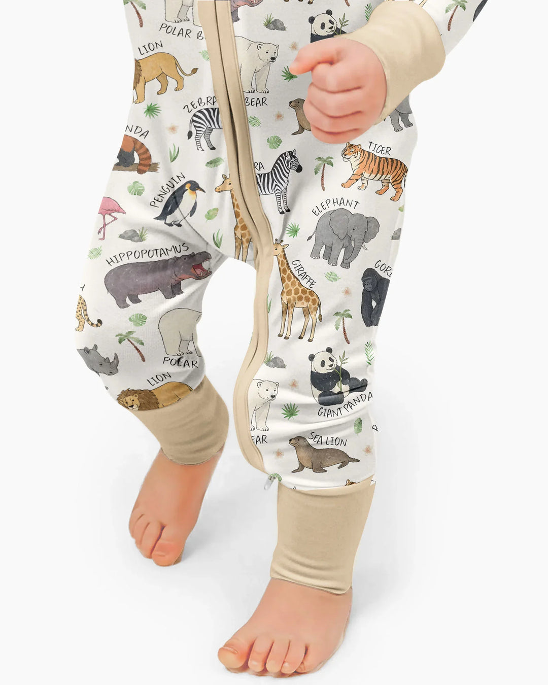 Safari Animals Bamboo Convertible Zippy
