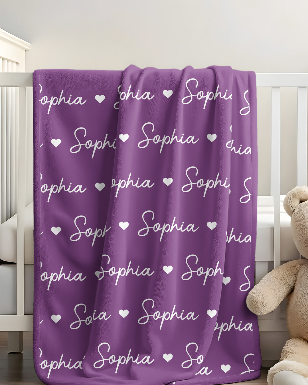 Sweetheart Script Bamboo Blanket