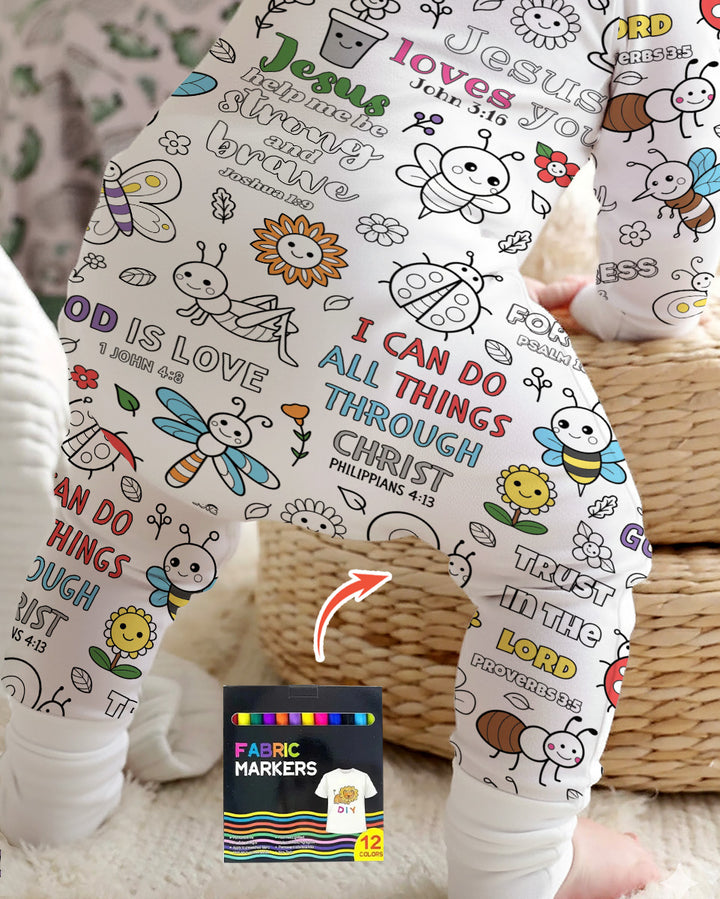 Joyful Garden Bible Verse Colorable Bamboo Convertible Zippy