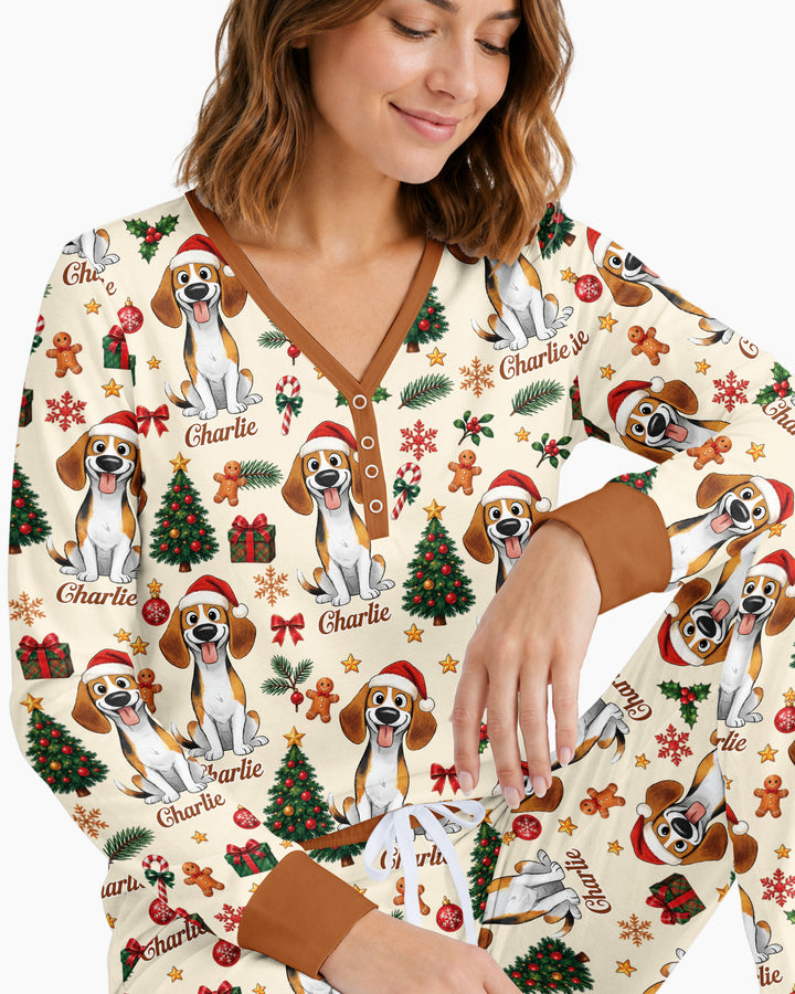 Christmas Dog Bamboo Women Pajama Set