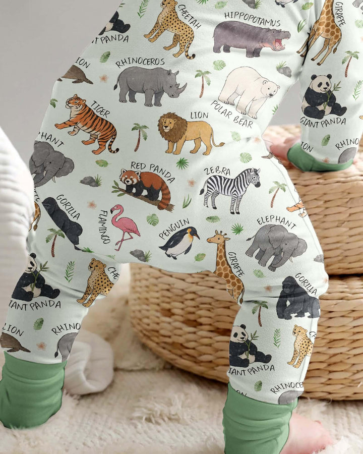 Safari Animals Bamboo Convertible Zippy