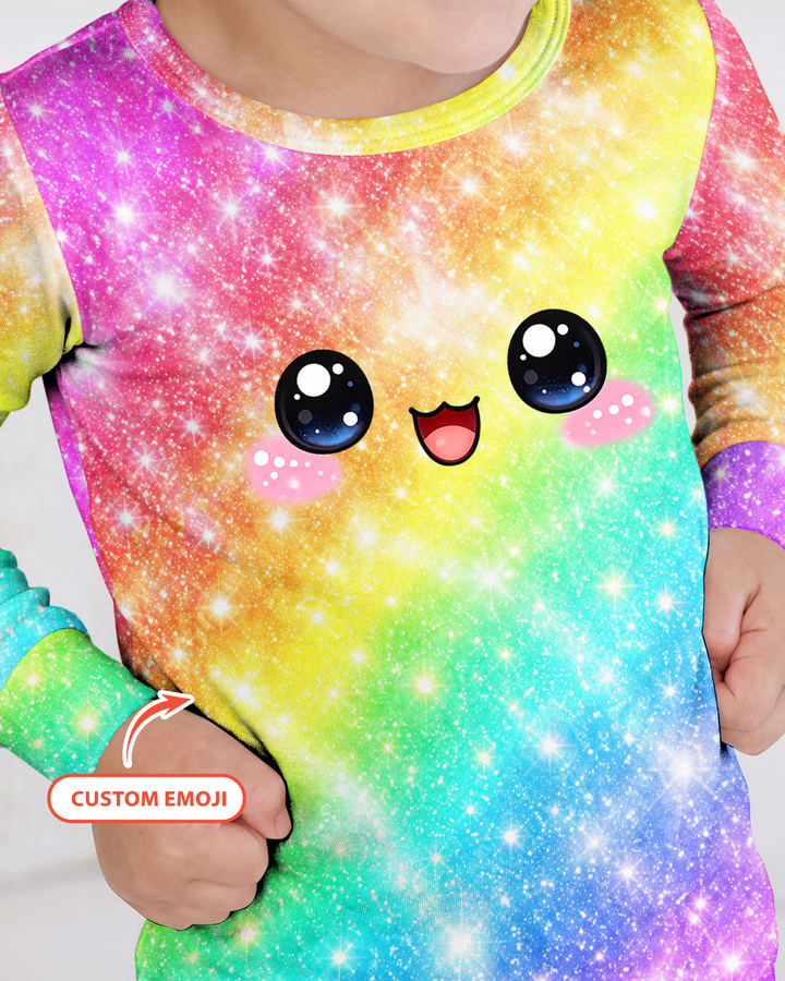 Cute Dumplings Emoji Gift For Squishy Hunter Bamboo Two Piece Long Sleeve Pajama Set