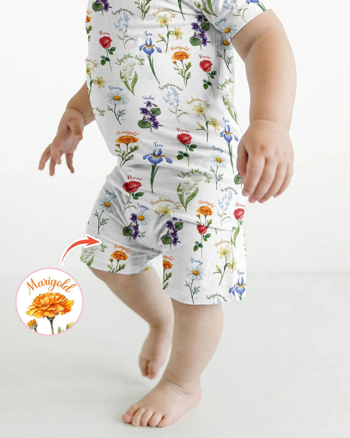 Schlafanzug-Set zweiteilig, kurze Ärmel, kurze Hose, Bambus