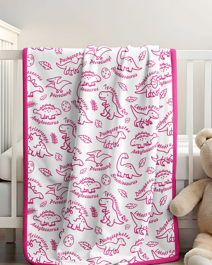 Dinosaur Park Bamboo Blanket