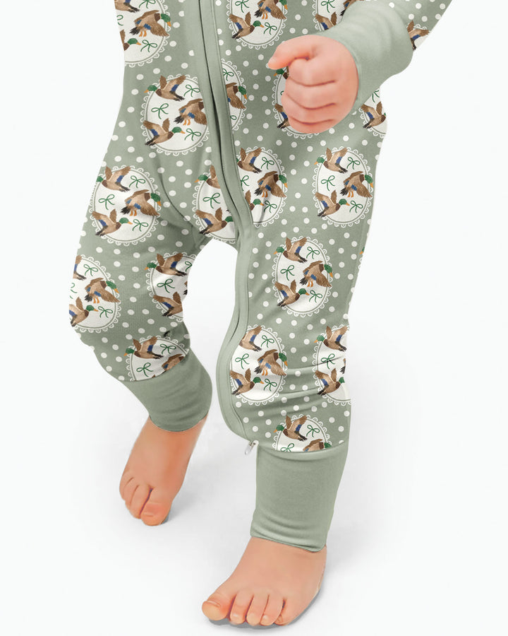 Dapper Ducks & Bows Bamboo Convertible Zippy