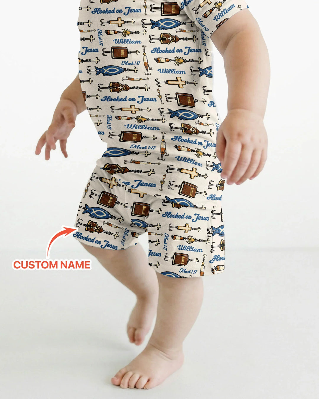 Zweiteiliges Pyjama-Set mit kurzen Ärmeln und Shorts im Sommer-Design