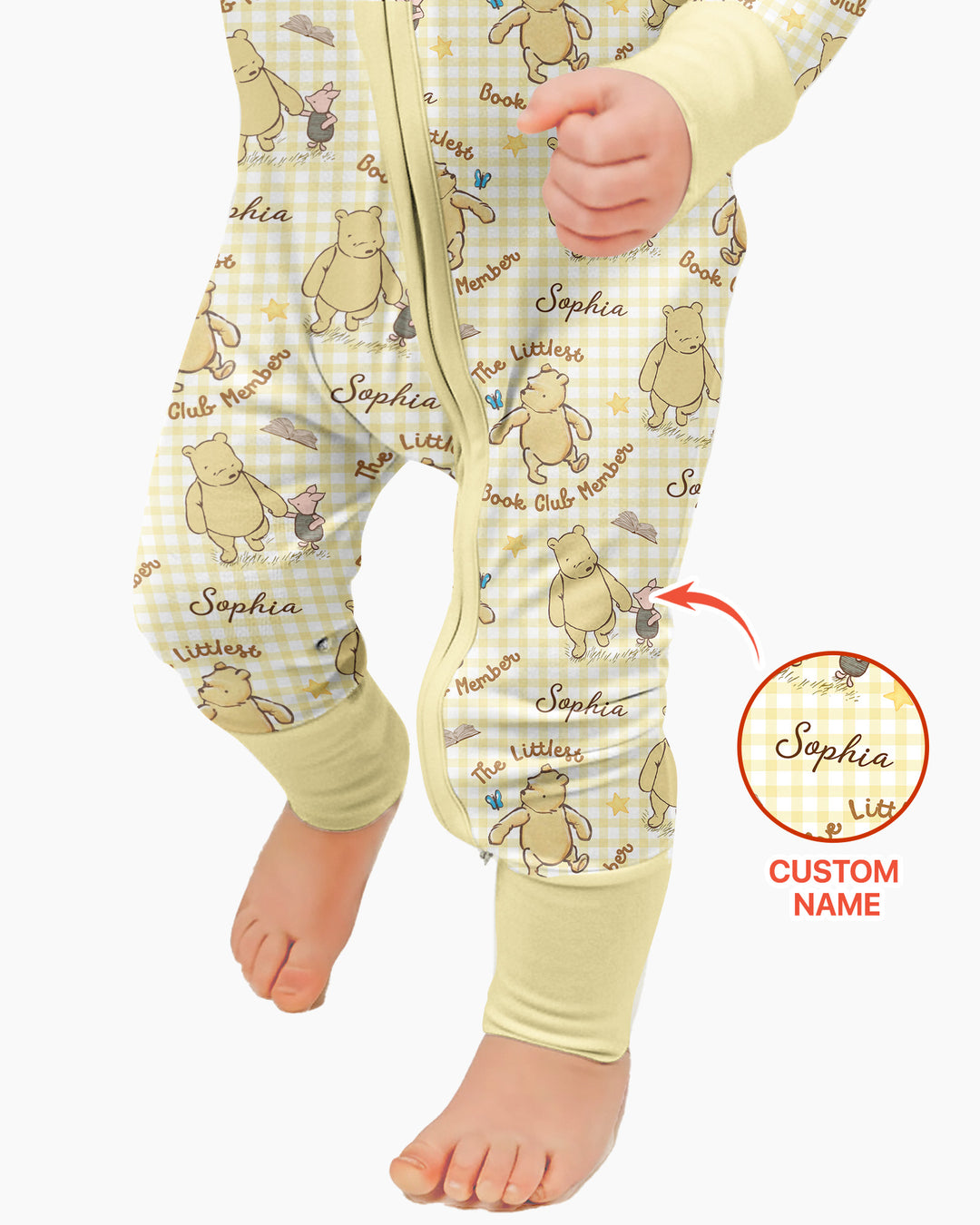 Custom Name Littlest Book Club Member Bamboo Convertible Zippy