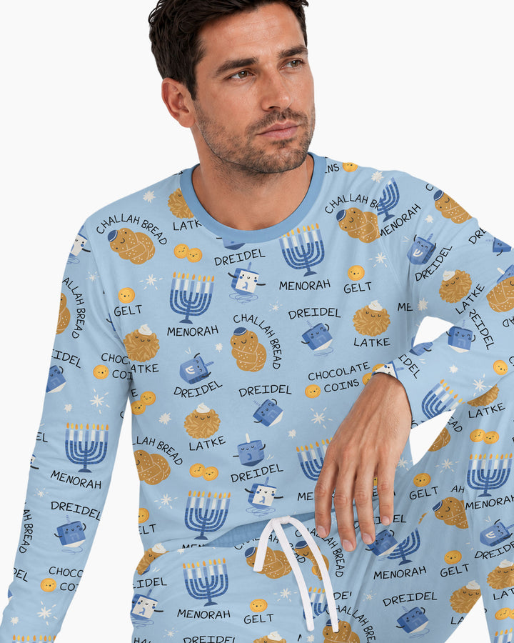 Family Hanukkah Matching Bamboo Men's Pajama Set