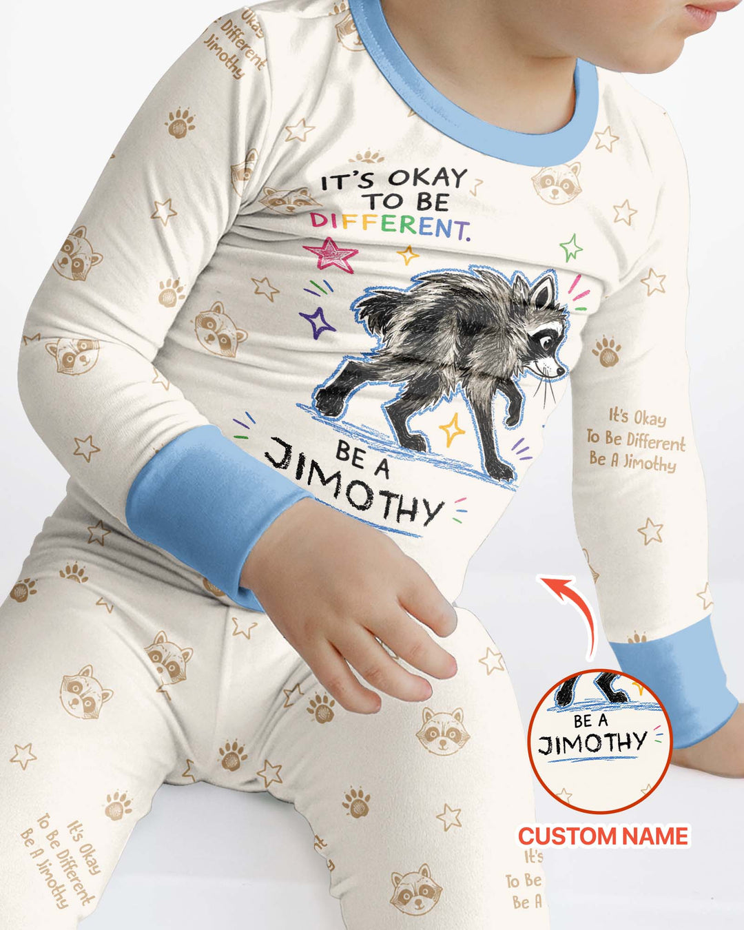 Jimothy The Raccoon Bamboo Two Piece Long Sleeve Pajama Set