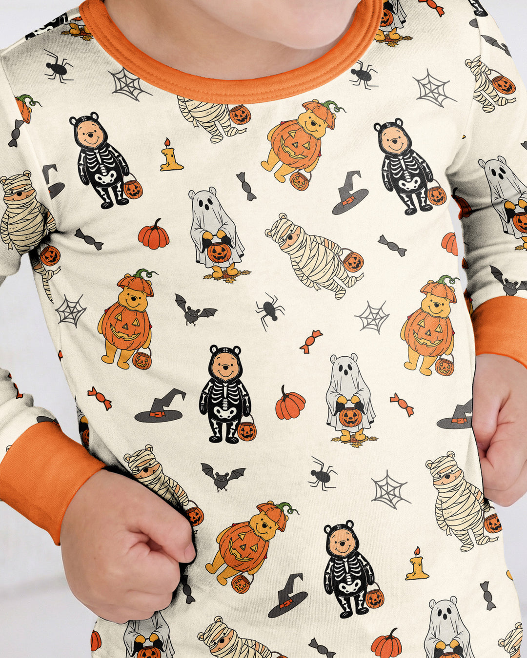 Retro Trick Or Treat Bamboo Two Piece Long Sleeve Pajama Set