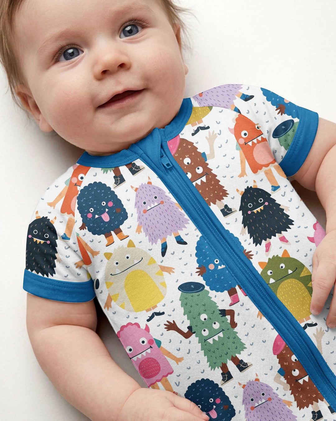 (Not So) Scary Monsters Bamboo Shorty Zippy