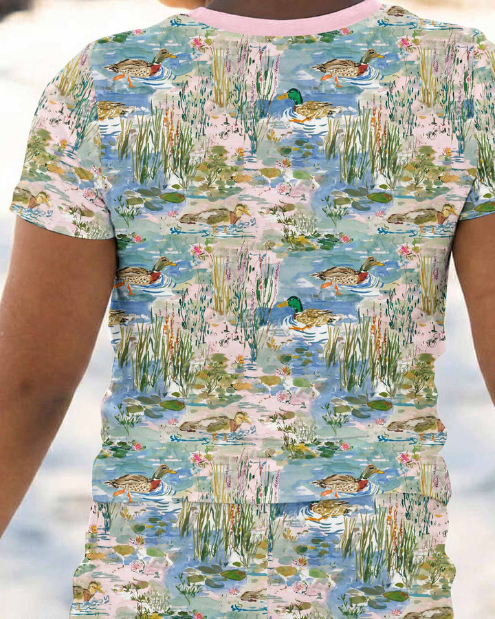 Zweiteiliges, kurzärmliges Pyjama-Set mit Marienkäfern