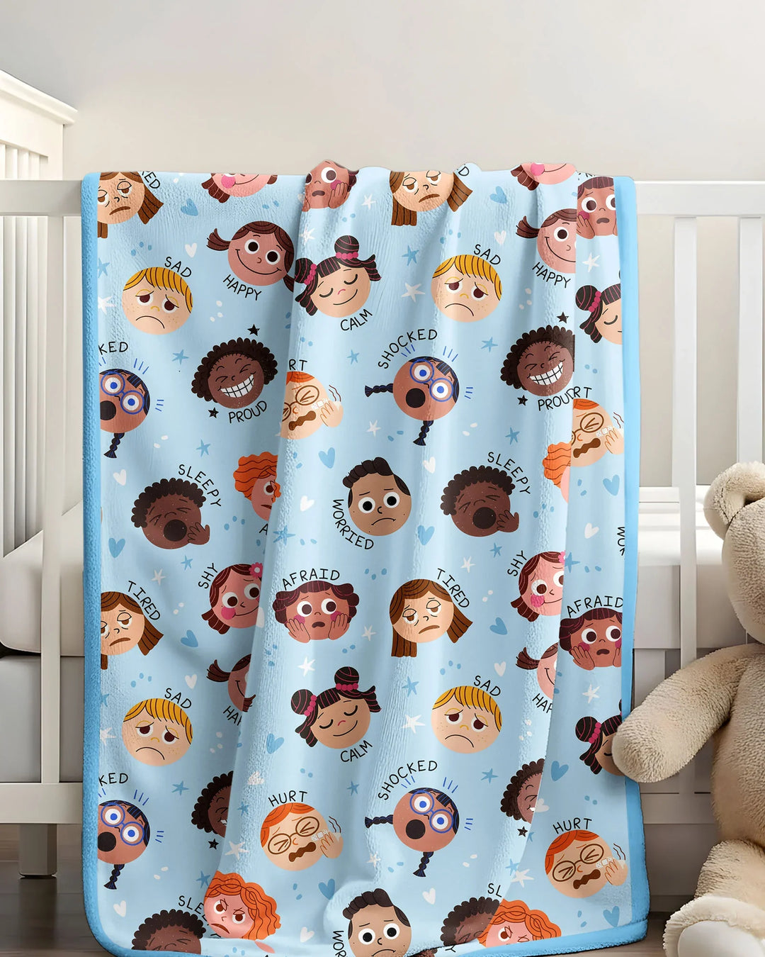 Feelings Vocabulary Bamboo Blanket