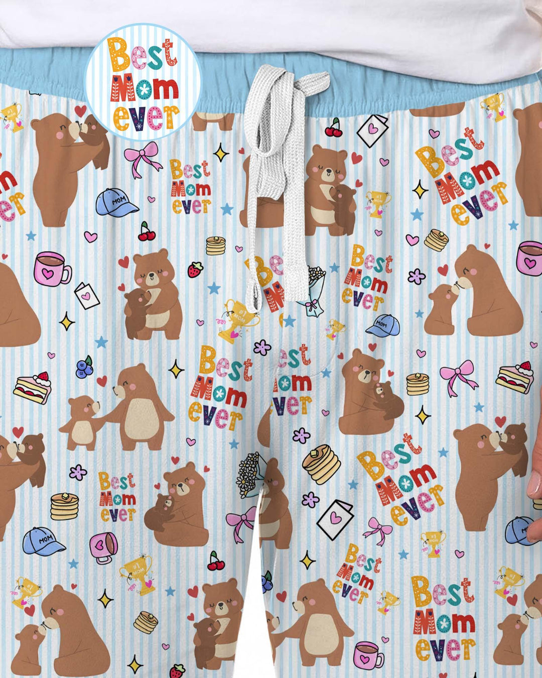 Best Mama Bear Ever Family Matching Bamboo Men's Pajama Set