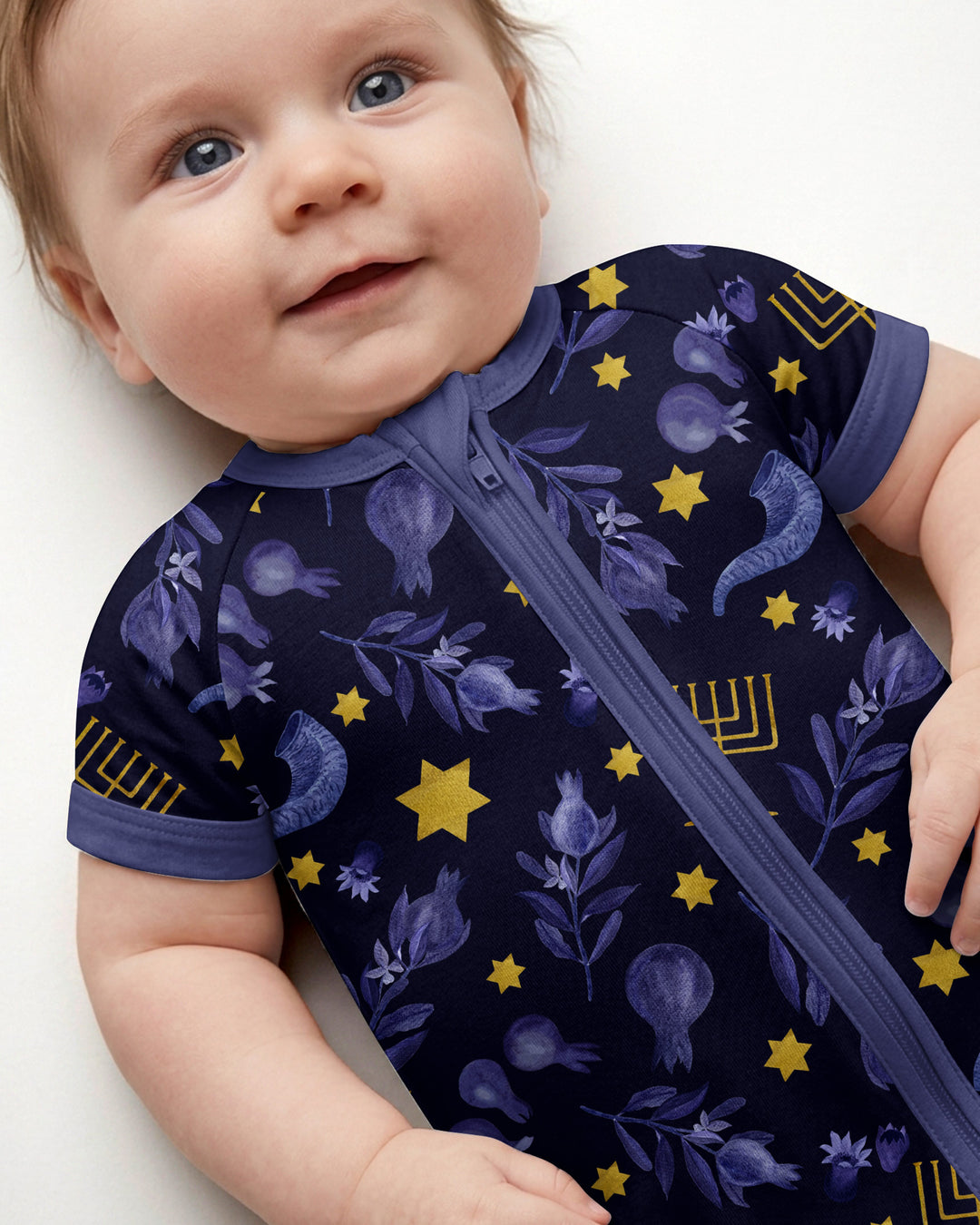 Rosh Hashanah Night Family Matching Bamboo Shorty Zippy