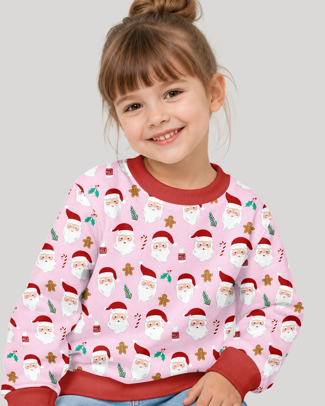 Christmas Sweet Santa Bamboo Crewneck Sweatshirt