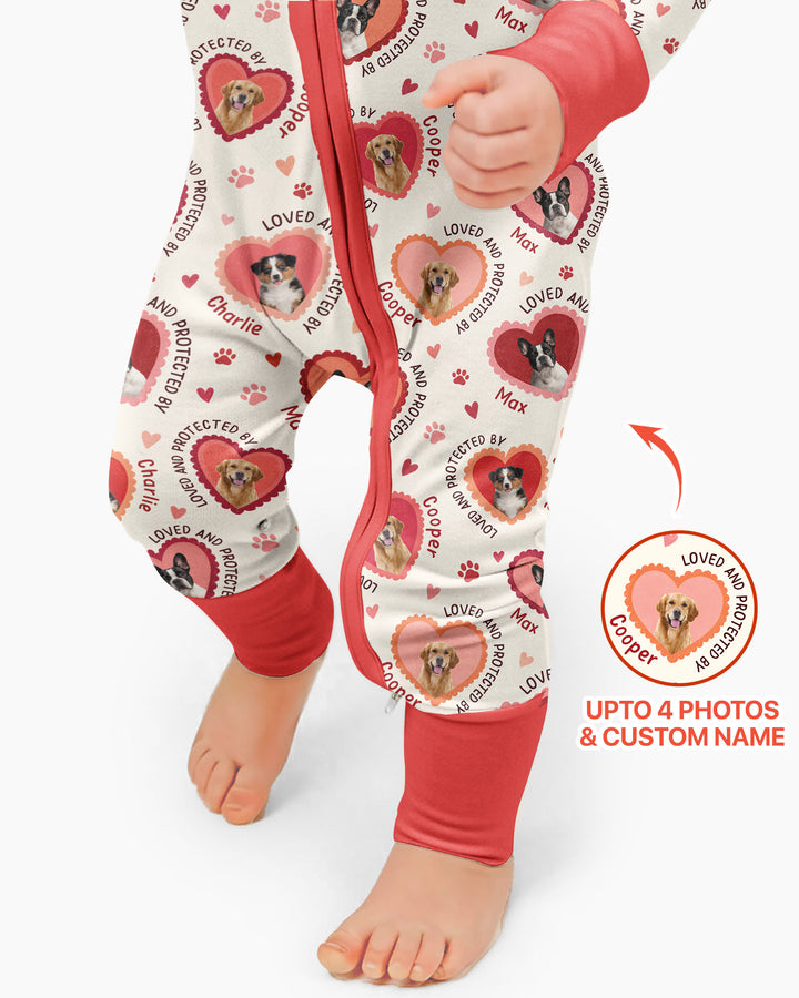 Custom Dogs Photo Loved And Protected By Bamboo Convertible Zippy