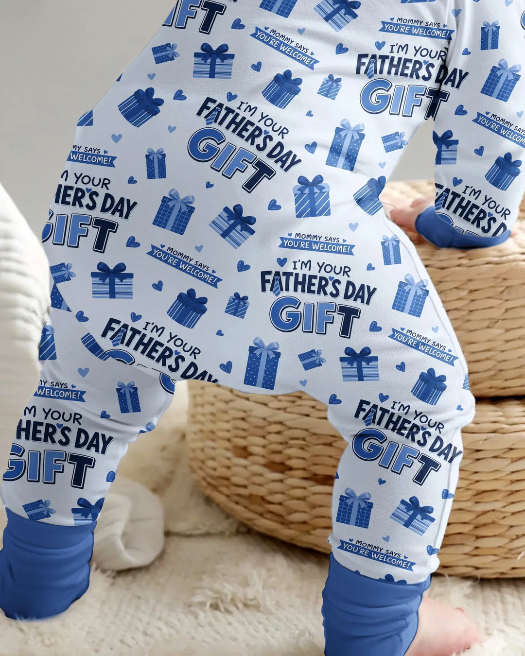 Gerippte Babykleidung mit individuellem Foto - Weich &amp; Skizzenhaft