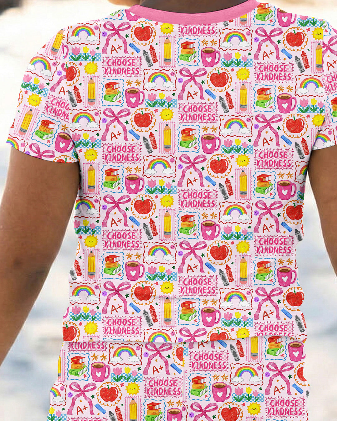 Zweiteiliges, kurzärmliges Pyjama-Set mit Marienkäfern
