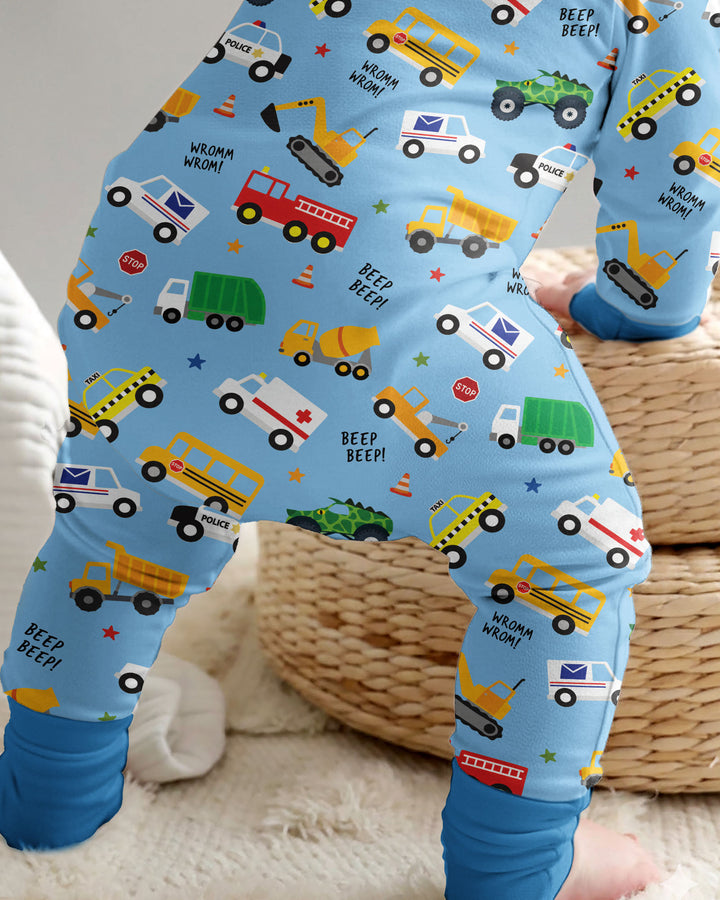 Lots Of Trucks Bamboo Convertible Zippy
