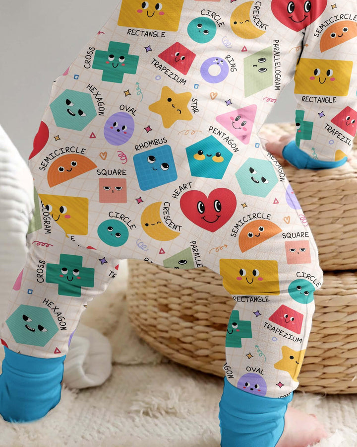 Happy Shape Squad Family Matching Bamboo Convertible Zippy