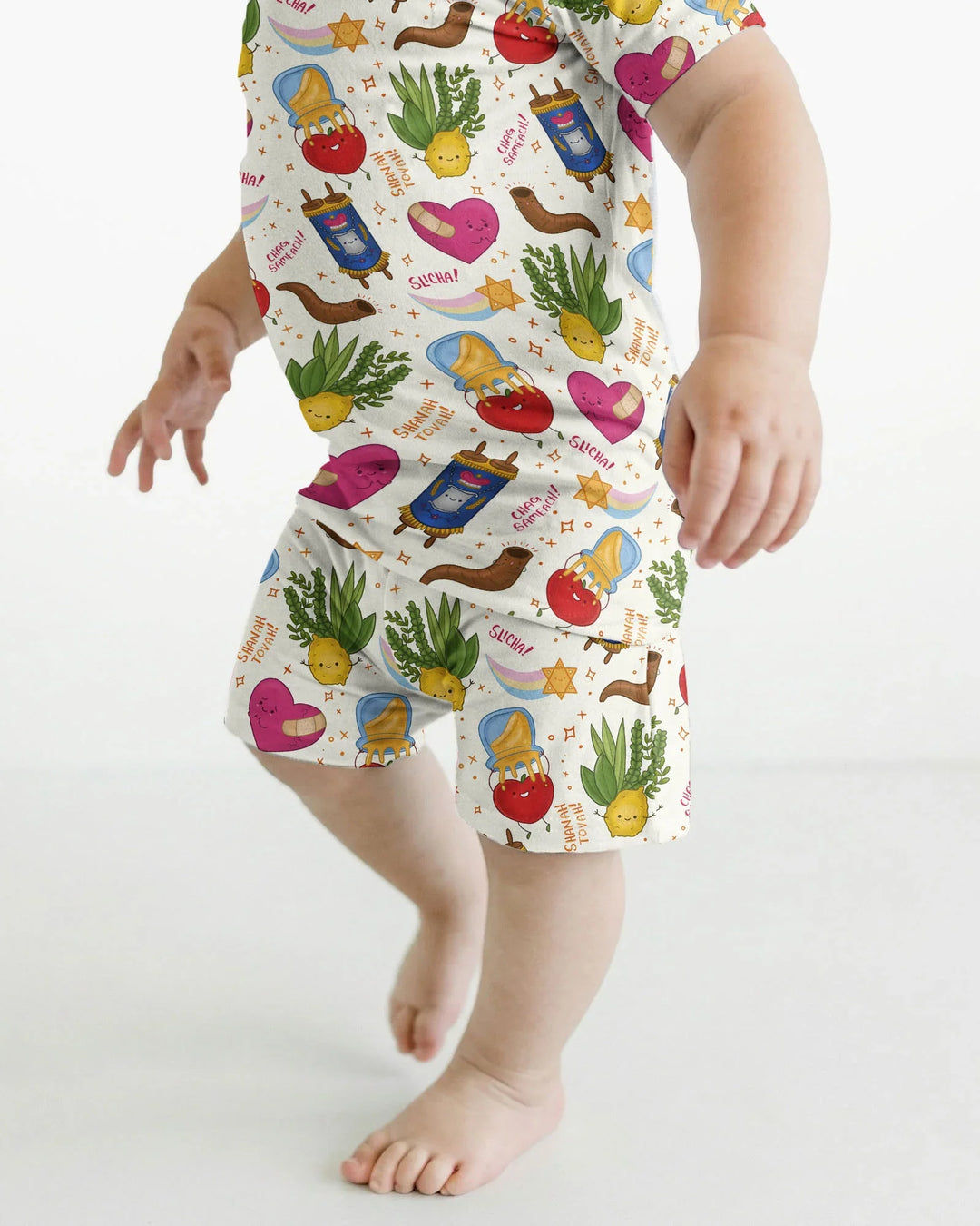 Jewish High Holidays Bamboo Two Piece Short Sleeve Shorts Pajama Set