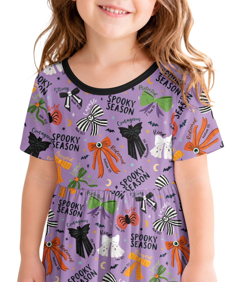 Spooky Bows Spooky Season Bamboo Twirl Dress