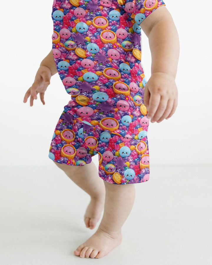 Schlafanzug-Set zweiteilig, kurze Ärmel, kurze Hose, Bambus
