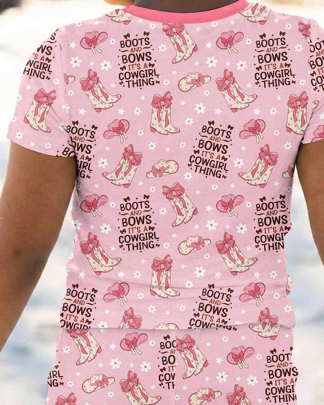 Zweiteiliges, kurzärmliges Pyjama-Set mit Marienkäfern