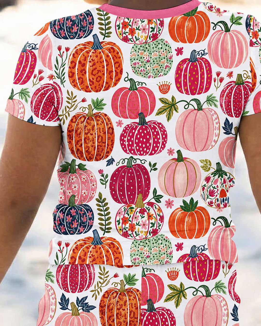 Pumpkin Patch Party Bamboo Two Piece Short Sleeve Pajama Set